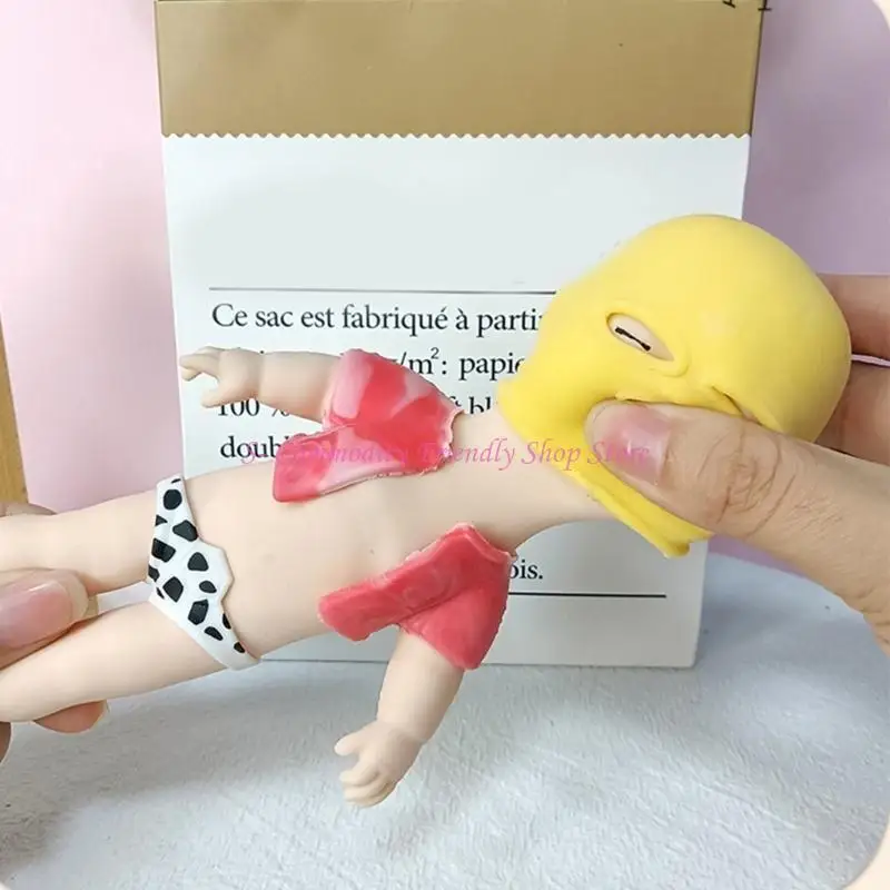 

85AE сжимаемая кукла-маска, игрушка TPR, растягивающаяся игрушка, мягкая игрушка для снятия стресса, вечеринка, игрушка для