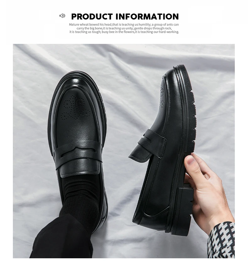 Zapatos Brogue clásicos para hombre, zapatos de cuero de tendencia para bodas y eventos sociales, zapatos de vestir de alta calidad para hombre, zapatos informales de negocios para hombre