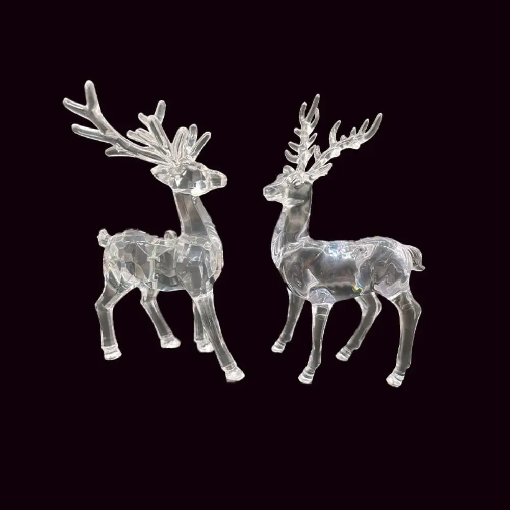 DIY Accessories Simulation Acrylic Deer Acrylic Deer Crystal Deer Cute Elk Children's