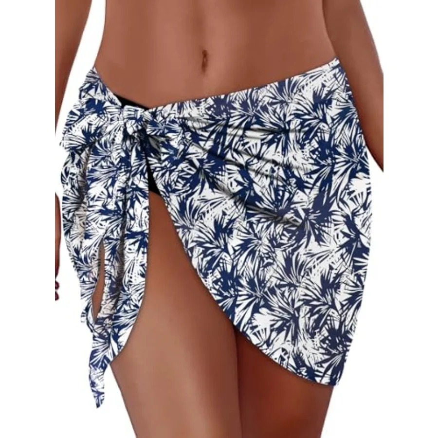 

Swimsuit Coverups for Women Sarong Beach Bikini Wrap Sheer Short Skirt Chiffon Scarf for Swimwear