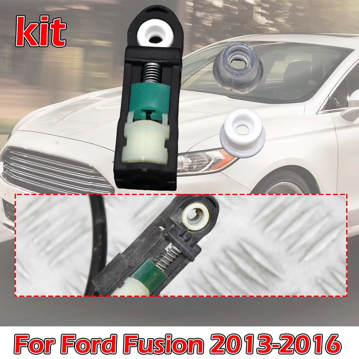 

3Pcs Shift Cable Bushing Connect kit Automatic Transmission Linkage Rod End Repair Grommet For Ford Fusion 2013 2014 2015-2016