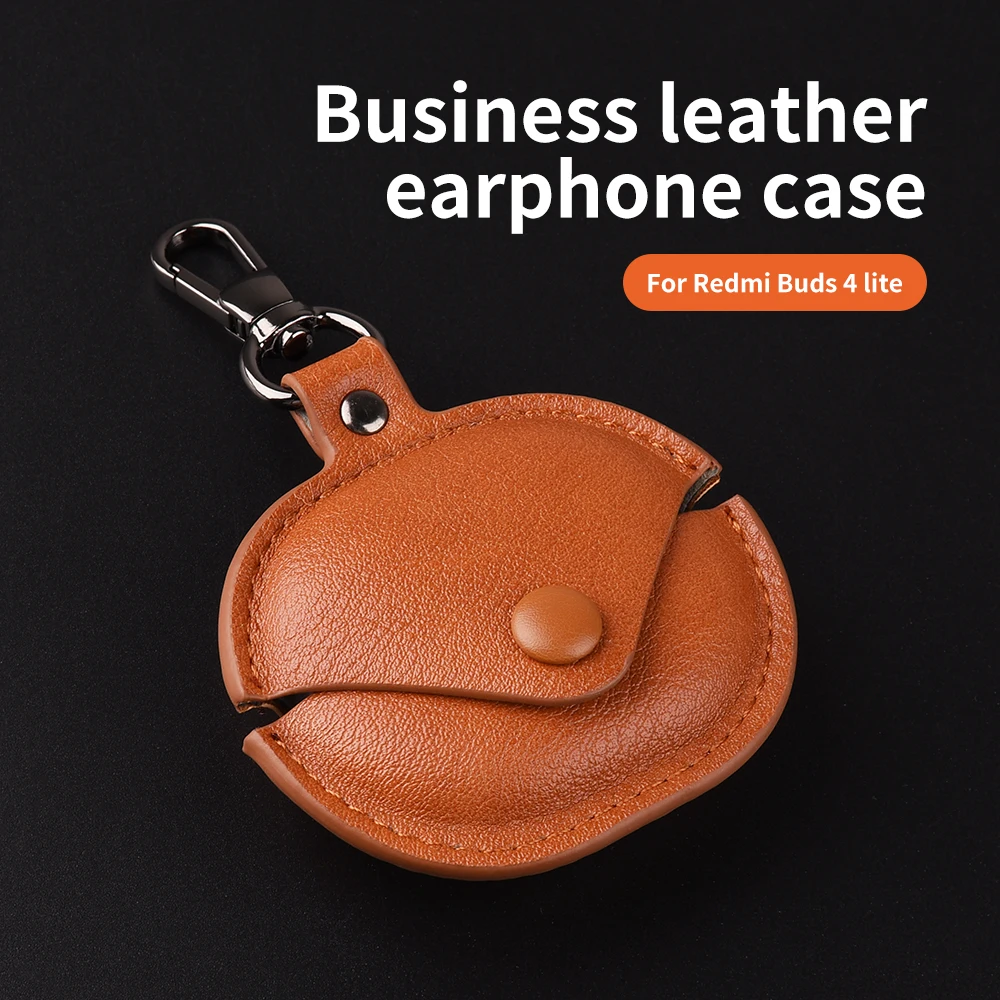 For Redmi Buds4 lite Case Leather Business Earphone Case Headset Shell Headphone Cover For Redmi Buds4 pro  Buds5 pro Case