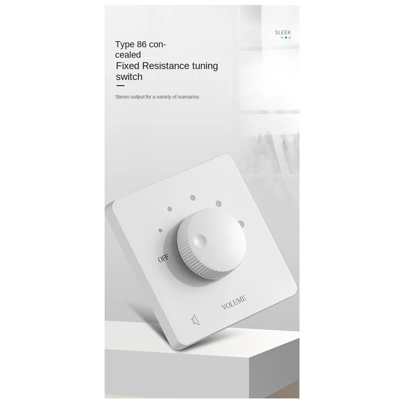 

APPLIA-50 Volume Control 50W Volume Control Professional Safety 5 Gears Tuning Knob Volume Controller For Home Speakers