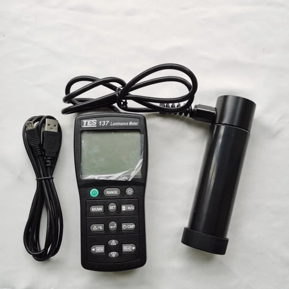 Pengukur pencahayaan TES-137 dengan Datalogger USB, Luminometer portabel