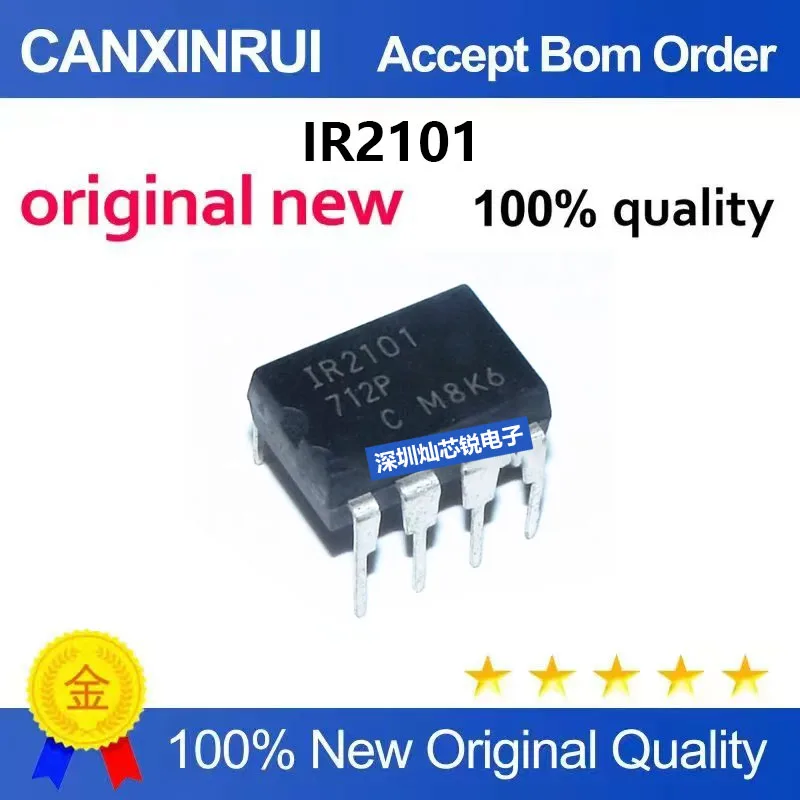 (5-100 Pieces) Brand New Original IR2101PBF DIP-8 Bridge Driver IC Chip for Electronics