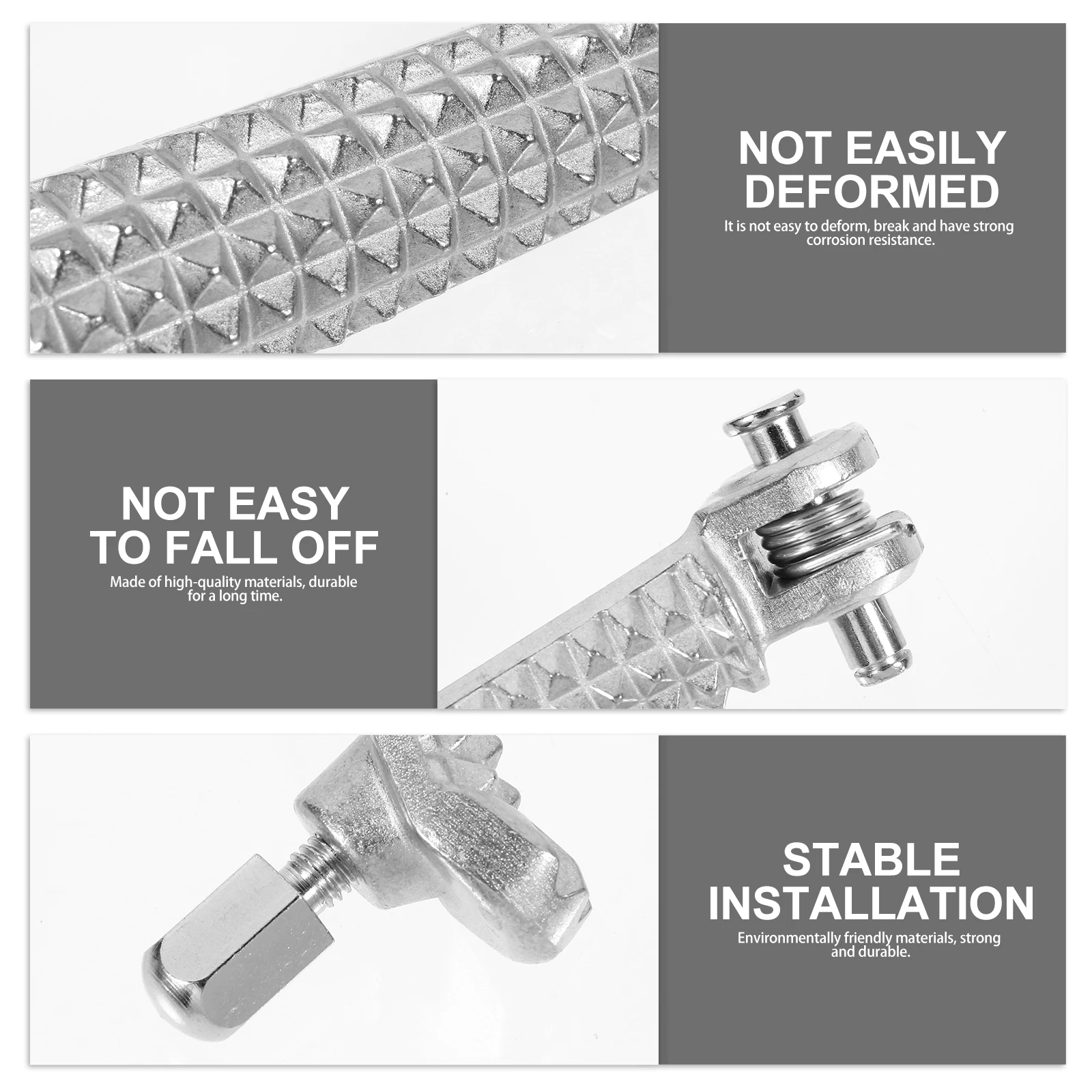 

1 Set Steel Motorbike Front Pegs Durable Resistant High Hardness Corrosion Resistant Stable Installation Heavy Duty