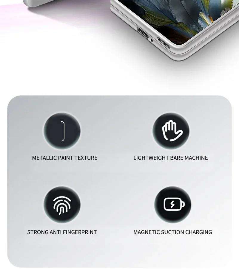 Für Magsafe Slim Bezels Magnetische Stoßfeste Hülle für den neuen Honor Magic V5 V3 Vs3 Vs2 V2 PC Ultra Dünne Harte Kameraschutzabdeckung – Detail 2