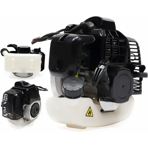 2Stroke Engine Motor 49CC Single Cylinder Engine Motor Pull Start with Integrated Fuel Tank Designed for Mini Bike ATV Scooter
