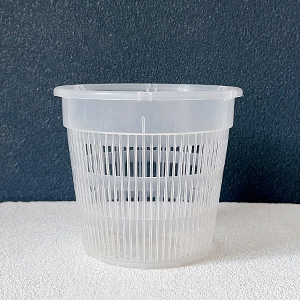 3Pcs Clear Breathable Orchid Pots Slotted Pot Planters Root Control Indoor Outdoor Plastic Flower Pots for Gardening