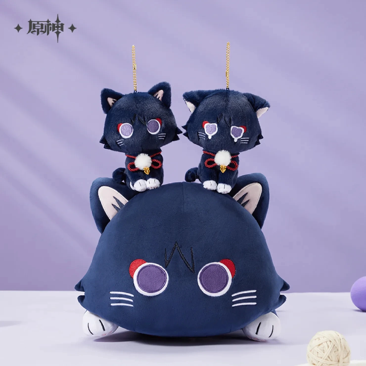 [Genuine] Anime Cosplay Game Genshin Impact Wanderer Fairytale Cat Plush Pillow Cartoon Pendant Soft Accessories Xmas Gifts