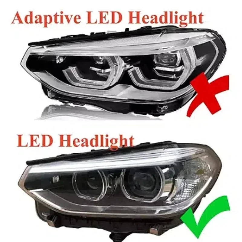 لوحات عين الملاك الأصفر DRL لـ 2019 2020 2021 BMW X4 G02 X3 G01 F97 F98 LED وحدة إضاءة نهارية غير قابلة للتكيف #3