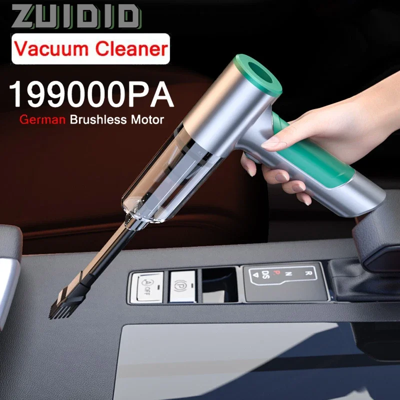 

199000Pa 3 in1 Wireless handheld Car Vacuum Cleaner Strong Suction Cleaning Robot Home Car Mini Vacuum Cleaner Car Accsesories