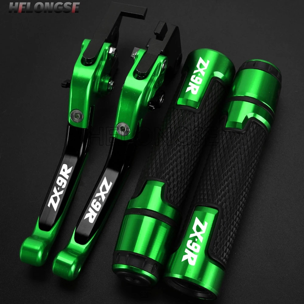 

Motorcycle Adjustable Foldable Brake Clutch Levers Handle Handlebar Grips Ends FOR Kawasaki ZX9R ZX-9R ZX 9R 1998-1999 2000 2001