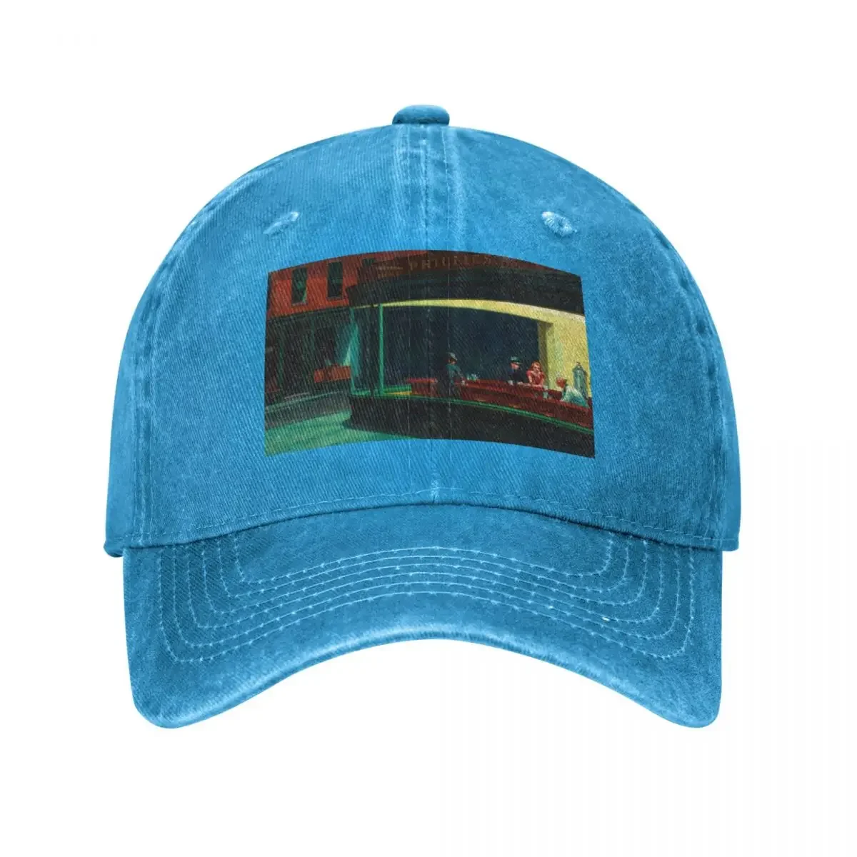 Edward Hopper Nighthawks Baseball Cap Sunscreen Thermal Visor Golf Hat Men Women'S