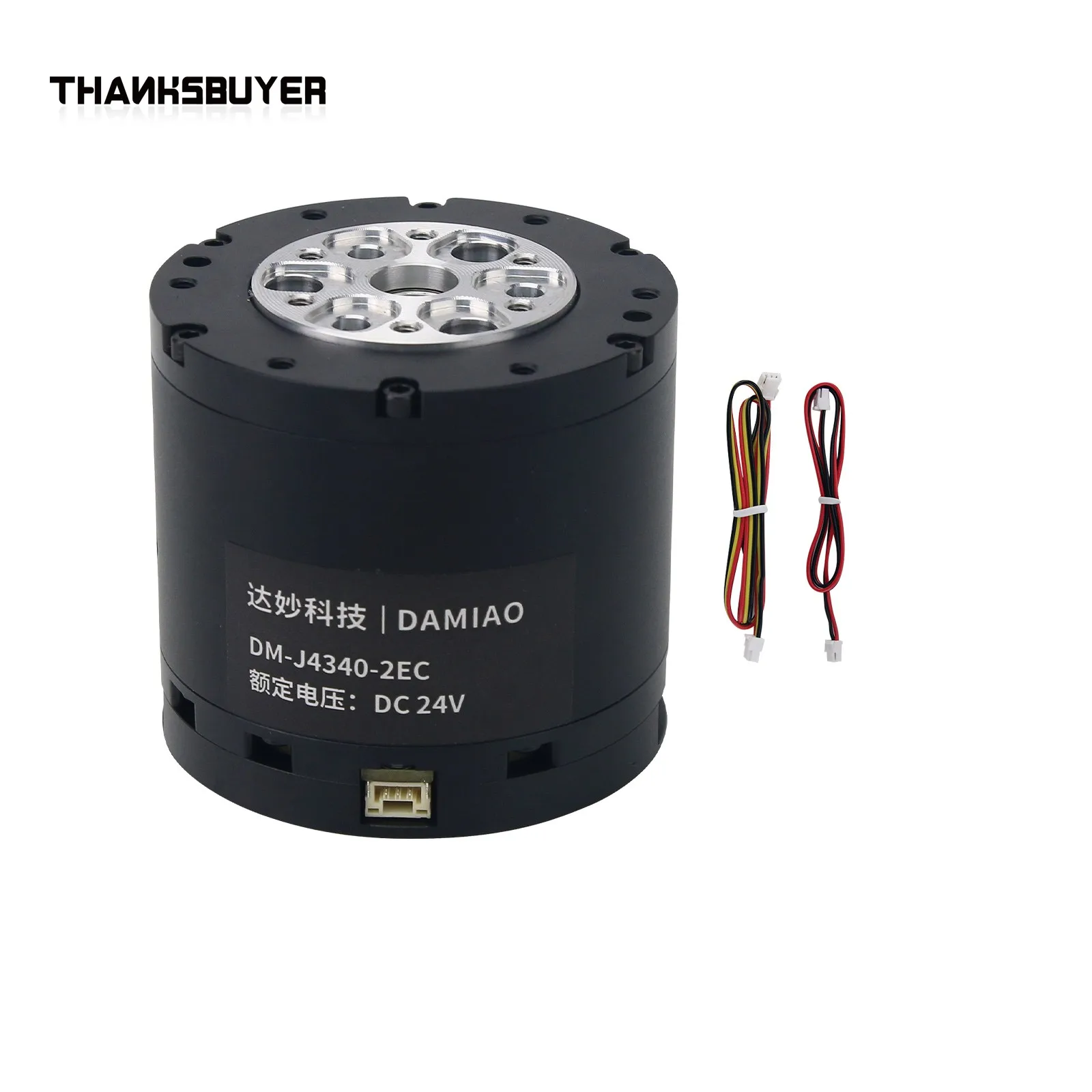 DM-J4340-2EC Servo Joint Gear Motor With Driver Dual Encoders 24V 48V 9NM High Torque DC Servo Motor DM4340