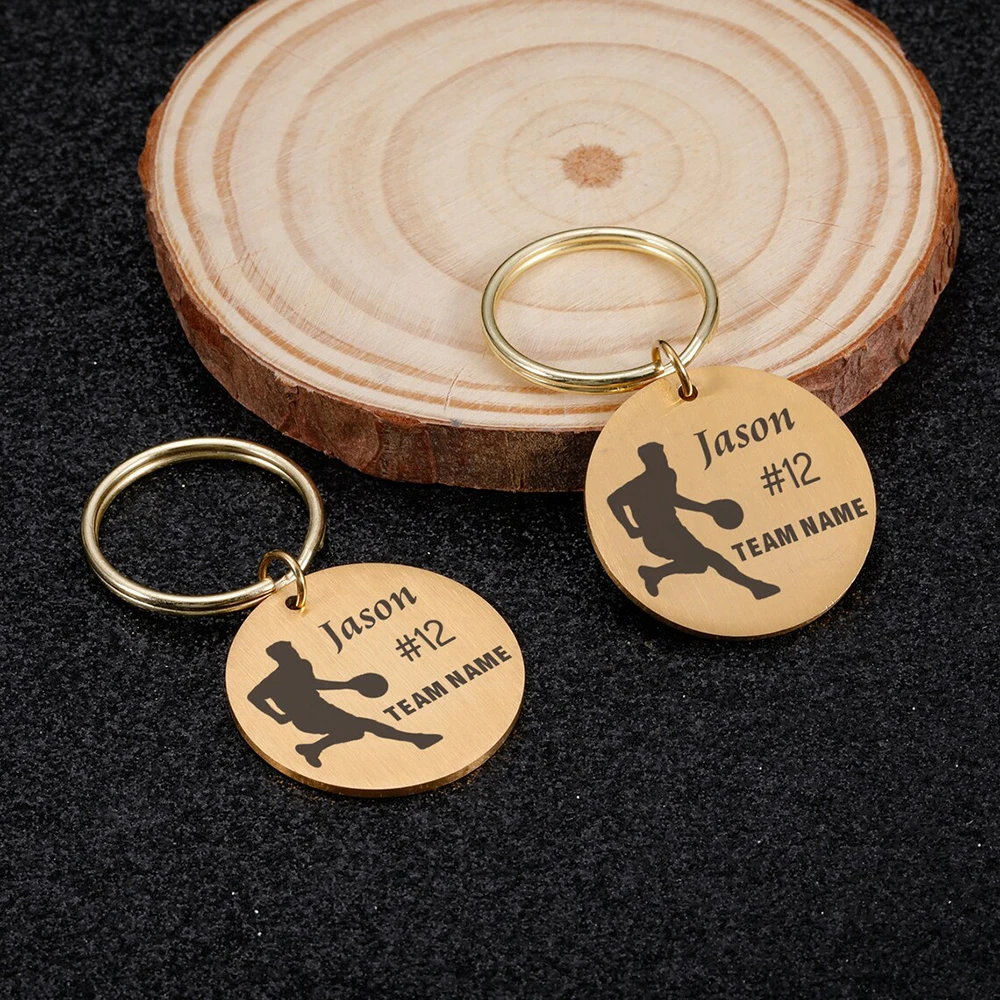 Customized Stainless Steel Basketball Keychain, A Daily Holiday Surprise For Sports Basketball Enthusiasts To Give To Friends