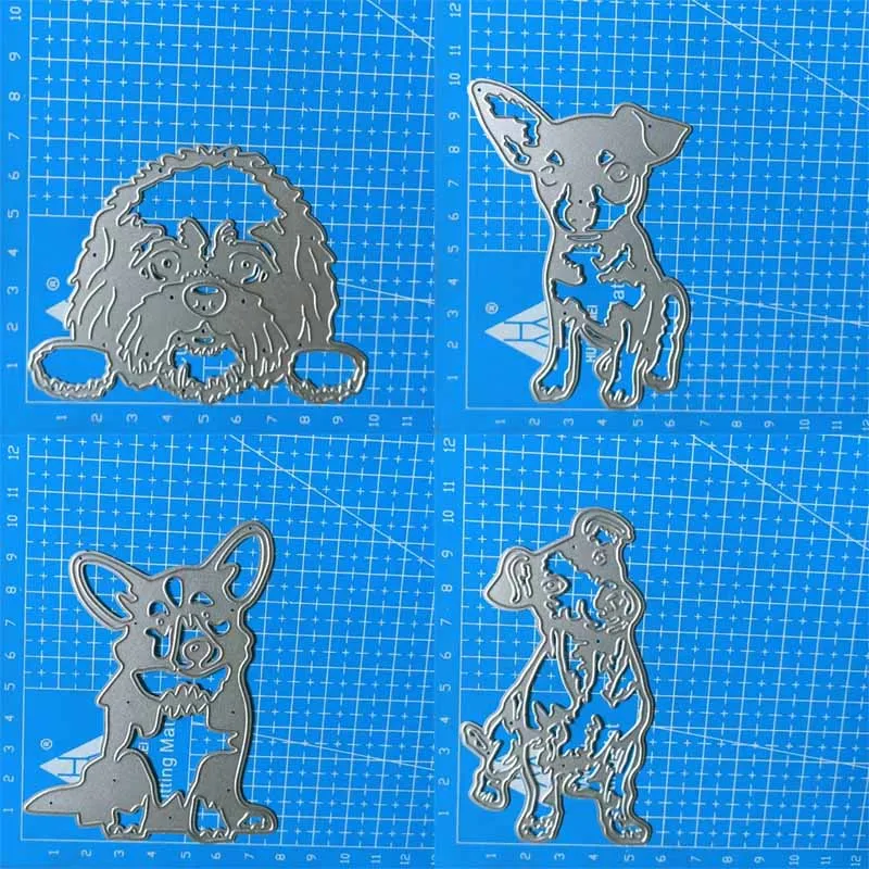 Hund Metall Stanzformen Schablone Scrapbooking Album Papier Karte Form Prägung Handwerk Dekoration Vorlage 1 Stück
