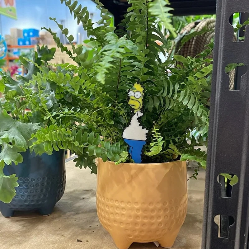 Funny Homer Simpson Plant Stake Sign - The Simpsons Gift