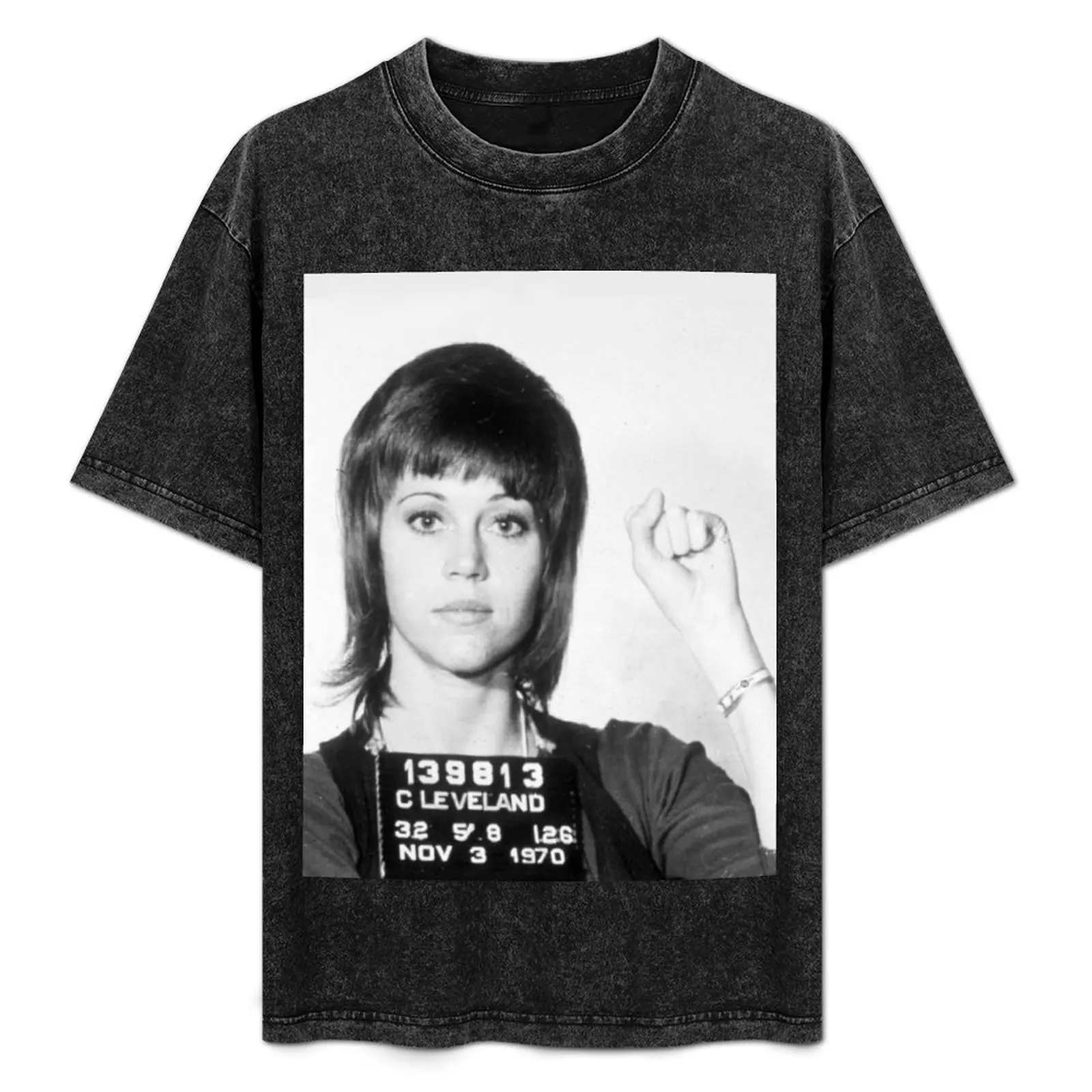 

Jane Fonda Mug Shot T-Shirt Sun Protective Outdoor Tee Top