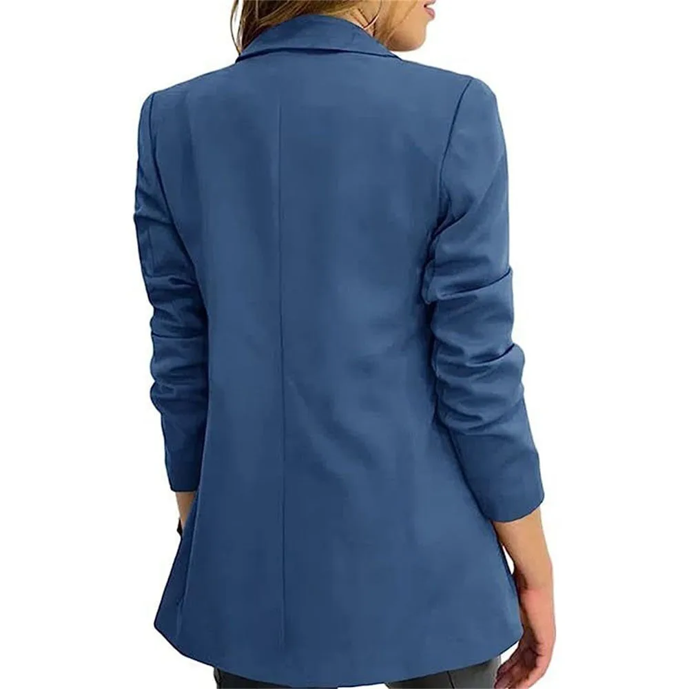 Blazer larghi Casual per donna 2024 capispalla moda manica lunga primavera autunno Blazer donna cappotti Mujer