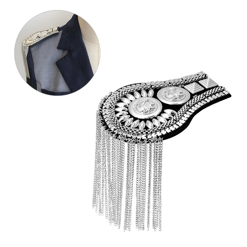 

2 Pcs Decor Shoulder Board Worker Tassel Fringe European and American Mark Simple
