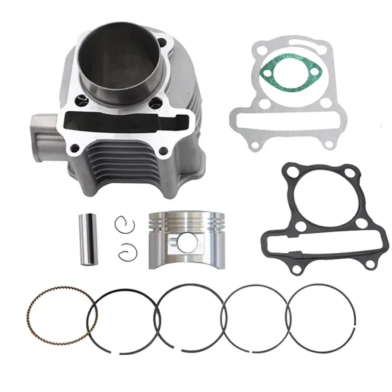 57.4mm GY6 150CC Cylinder Kit for 157QMJ 150cc Moped Scooter ATV Go Kart Engine