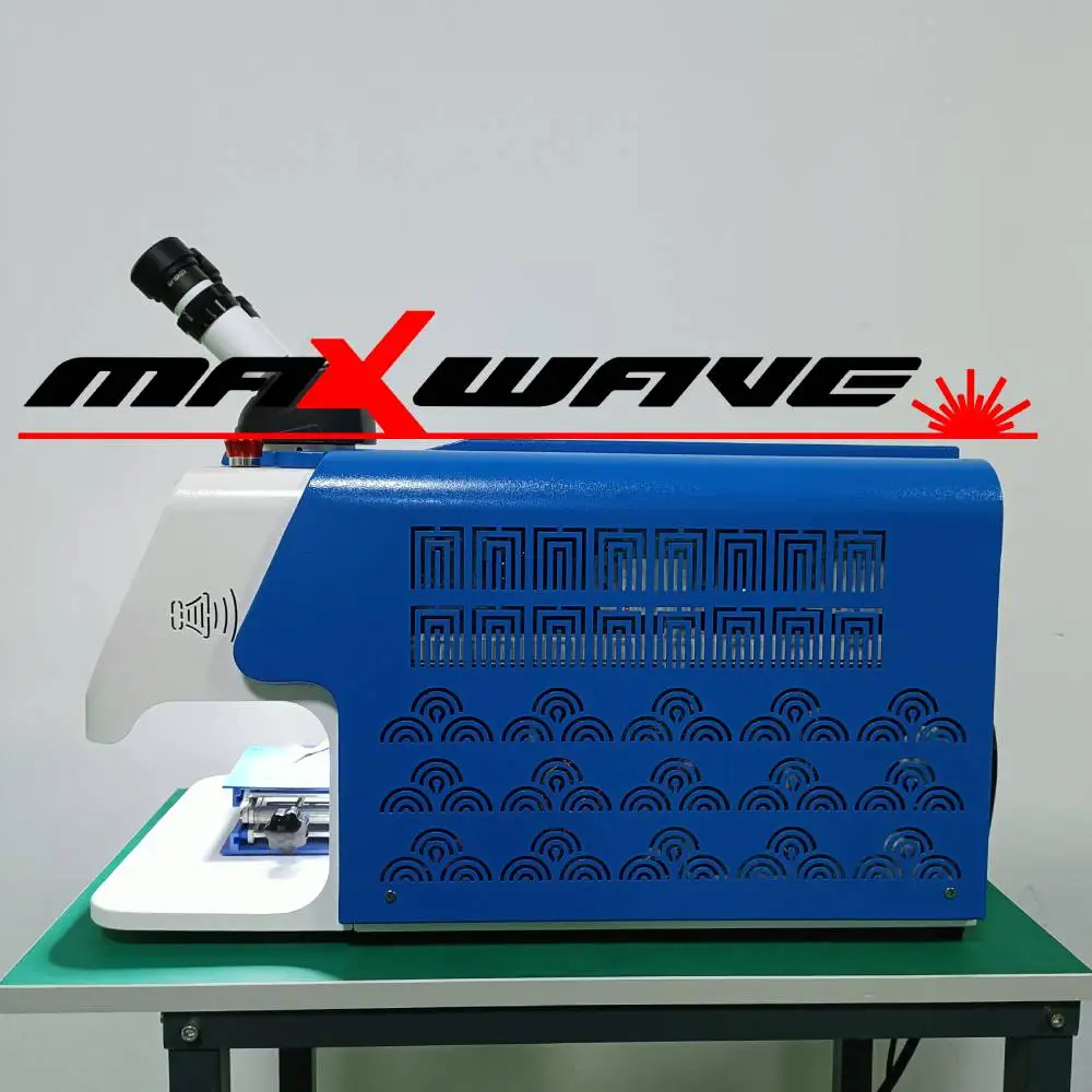 300W 150J YAG Jewelry Laser Spot Welding Machine Micro Soldering for Gold Silver Chain Ring With HD CCD Microscop Air Cooling