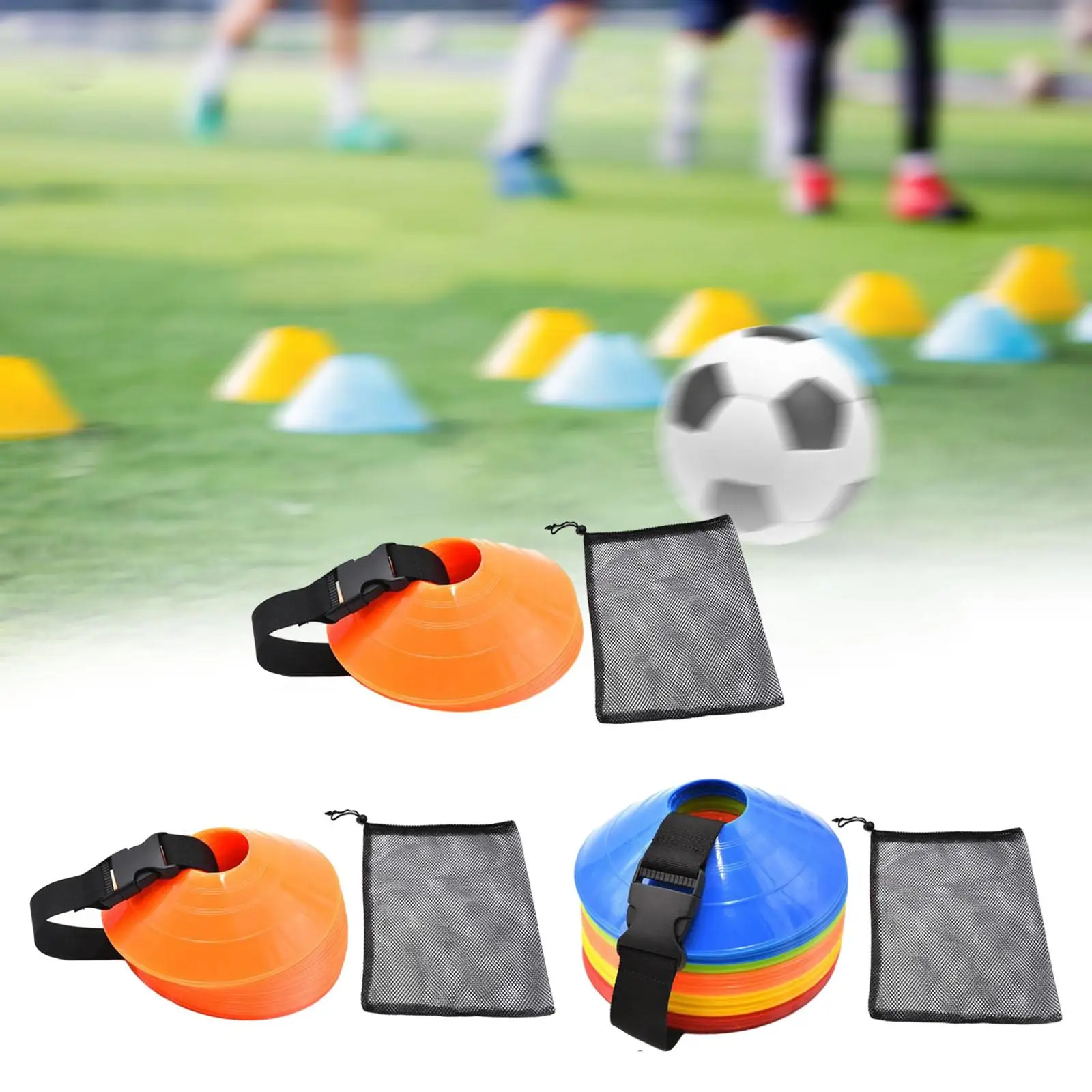 Agility Soccer Cones Soccer Training Cones for Running Drills Indoor Outdoor