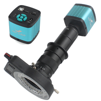 HIGH CLOUD 4K Ultra HD 1080P HDMI USB Digital Video Microscope Camera 100X 300X C-Mount Lens Professional PCB Soldering Repair