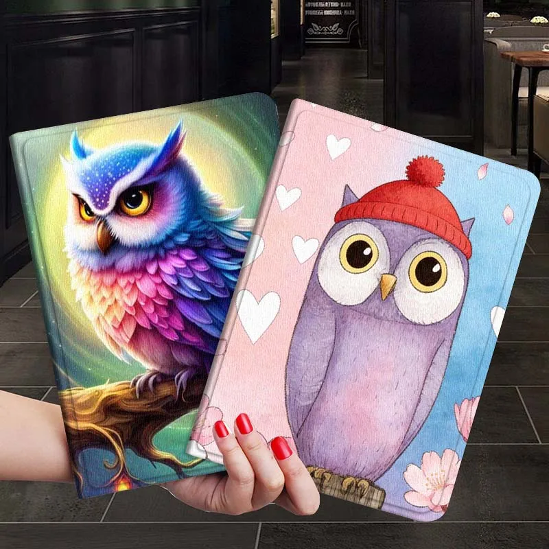 

Cartoon Art Owl Color Gift For Xiaoxin Lenovo Tab P12 Extreme Legion Y900 Idea Pro GT 12.1 2025 Foldable Tablet Case