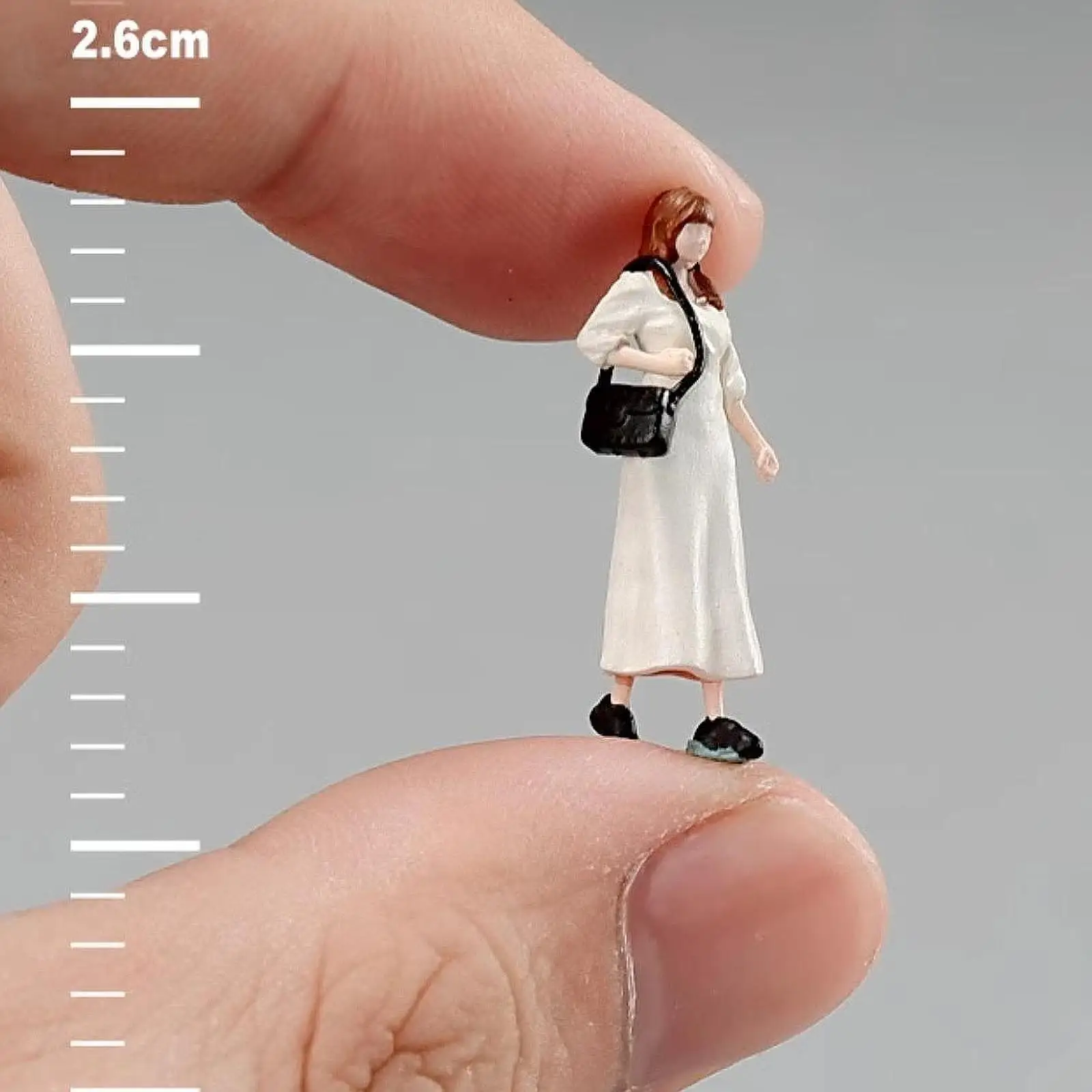 1/64 Schaal Miniatuur Figuur Meisje Fotografie Prop Poppenhuis Accessoires Miniatuur Scène Beeldje Micro Landschap Decor Model