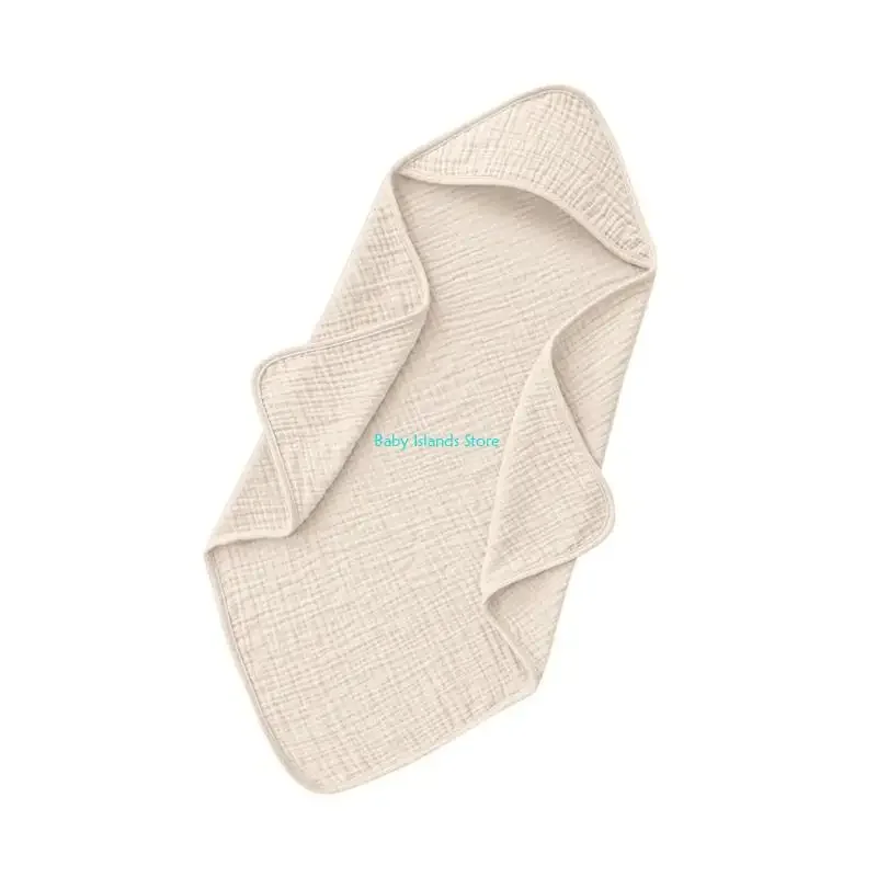 Toalla con capucha para bebé K92D, envoltura de baño suave, manta envolvente de algodón, transpirable para baño y Hospital