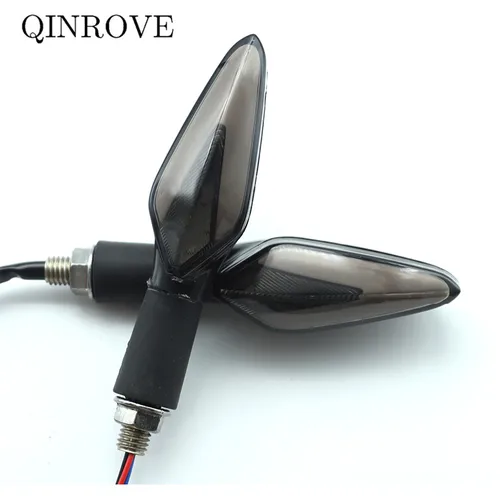 Imagen 2 del producto Señal de giro LED para motocicleta, luz intermitente Universal ABS de 12V para Benelli TRK 251 Aprilia Keeway RKF 125 Zontes 125 T310