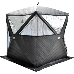 Easy Set-up Winter Fishing Tent Ice Fishing Tent Portable Ice Fishing Shelter Waterproof & Windproof Winter Fishing Equipment