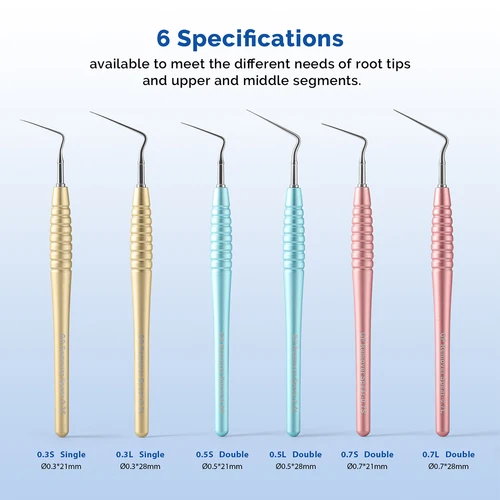 Imagen 2 del producto AZDENT-Herramienta de eliminación de gutapercha Dental, Extractor de cuerpo extranjero con punta de raíz Endo Dental, removedor endodóntico, instrumentos de acero inoxidable