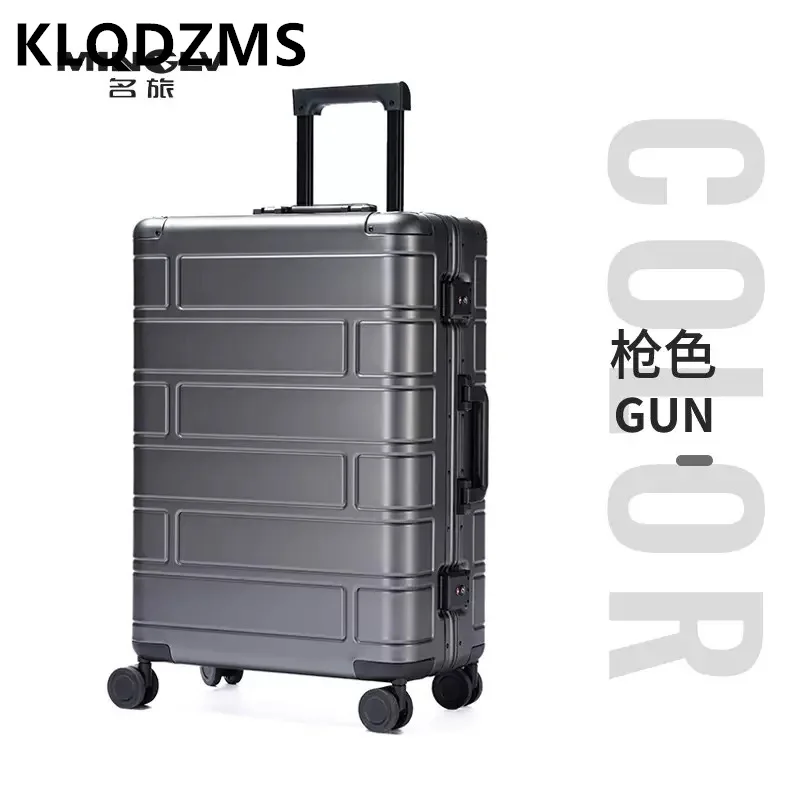 

COLENARA All Aluminum Magnesium Alloy Boarding Box 20"24"28 Inch Large Capacity Luggage Bag Travel Suitcase On Wheels
