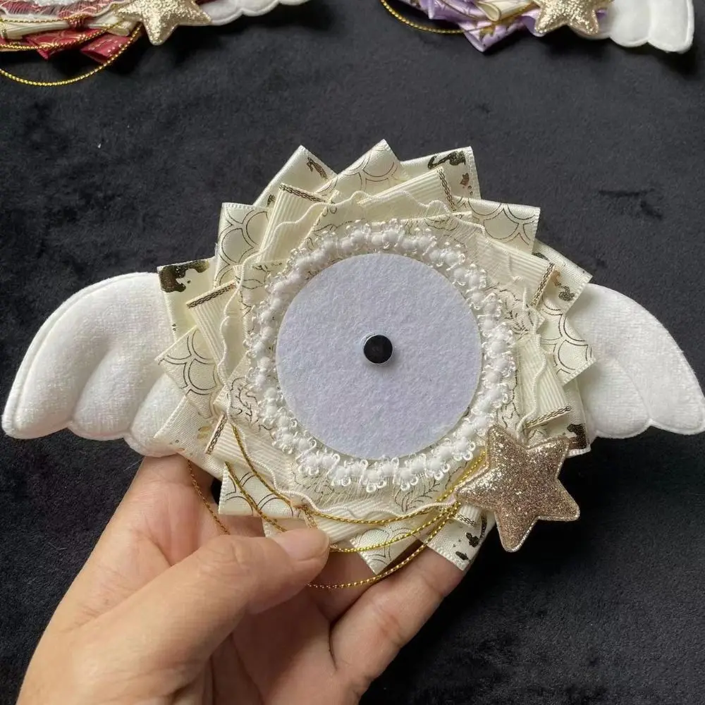 Lace Anime Badge Display Base Flower Crafts Brooch Holder Itabag Decor Wings Creative Colorful Badges Pins Tray Student Gift