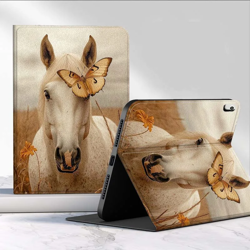 Butterfly Horse For Xiaomi Poco Redmi Pad 2 4 5 6 6S 7 7S SE Pro Ultra Max 14 11 8.8 11.2 12.5 Inch Tablet Case