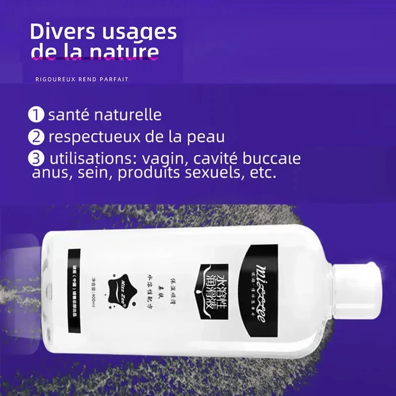 Lubricante para sexo Anal, productos sexuales a base de agua, herramientas para pene Gay para parejas, 800/400ML