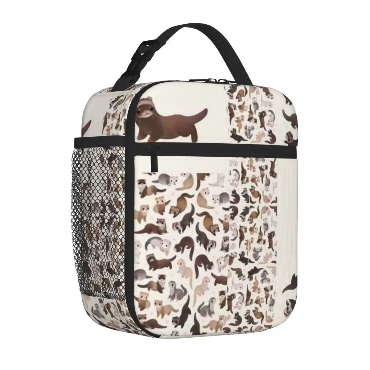 Bestselling Ferret - Bright Transparent Detail Office Lunch Bag Hiking Snack Lunch Tote