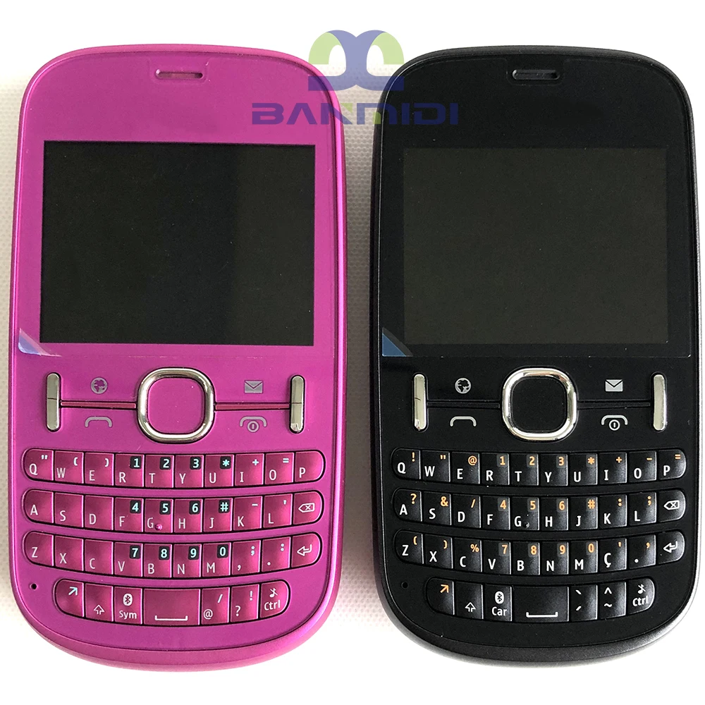 Original Asha 201 Mobile Cell Phone 2MP 2G GSM 900/1800 Unlocked Cellphone QWERTY Keyboard. Not Working in North USA & Australia