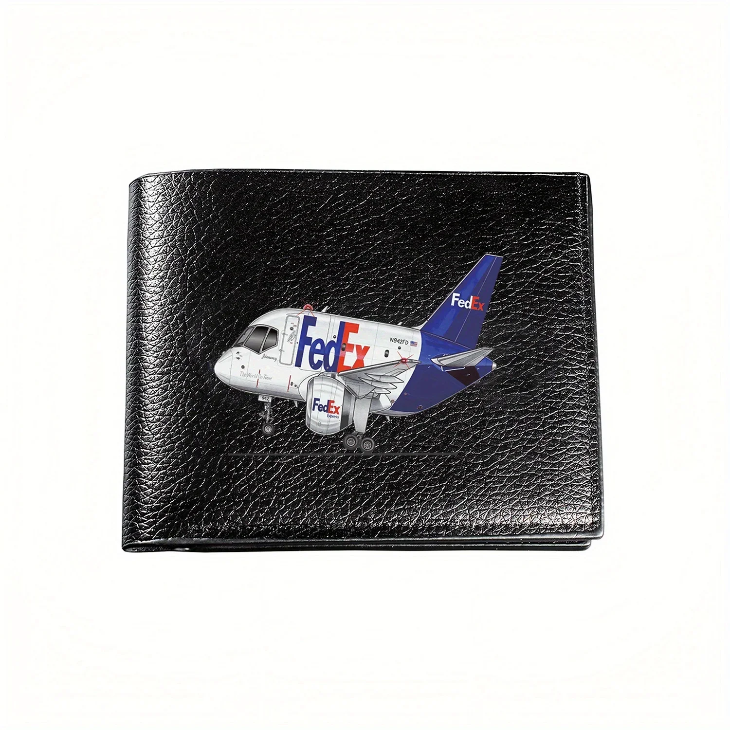 

Графика грузового самолета FedEx, доставка по времени по миру, N942FD, деловой мужской повседневный элегантный простой практичный качественный кошелек, стильный Pri