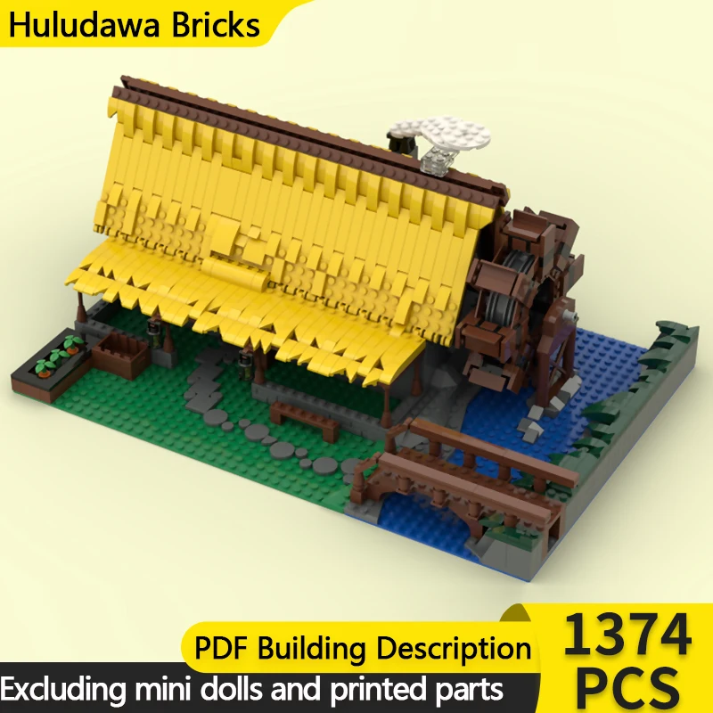 Medieval Castle Model MOC Building Bricks Forging Process Workshop Modular Technology Children Holiday Gifts Assemble Toys Suit