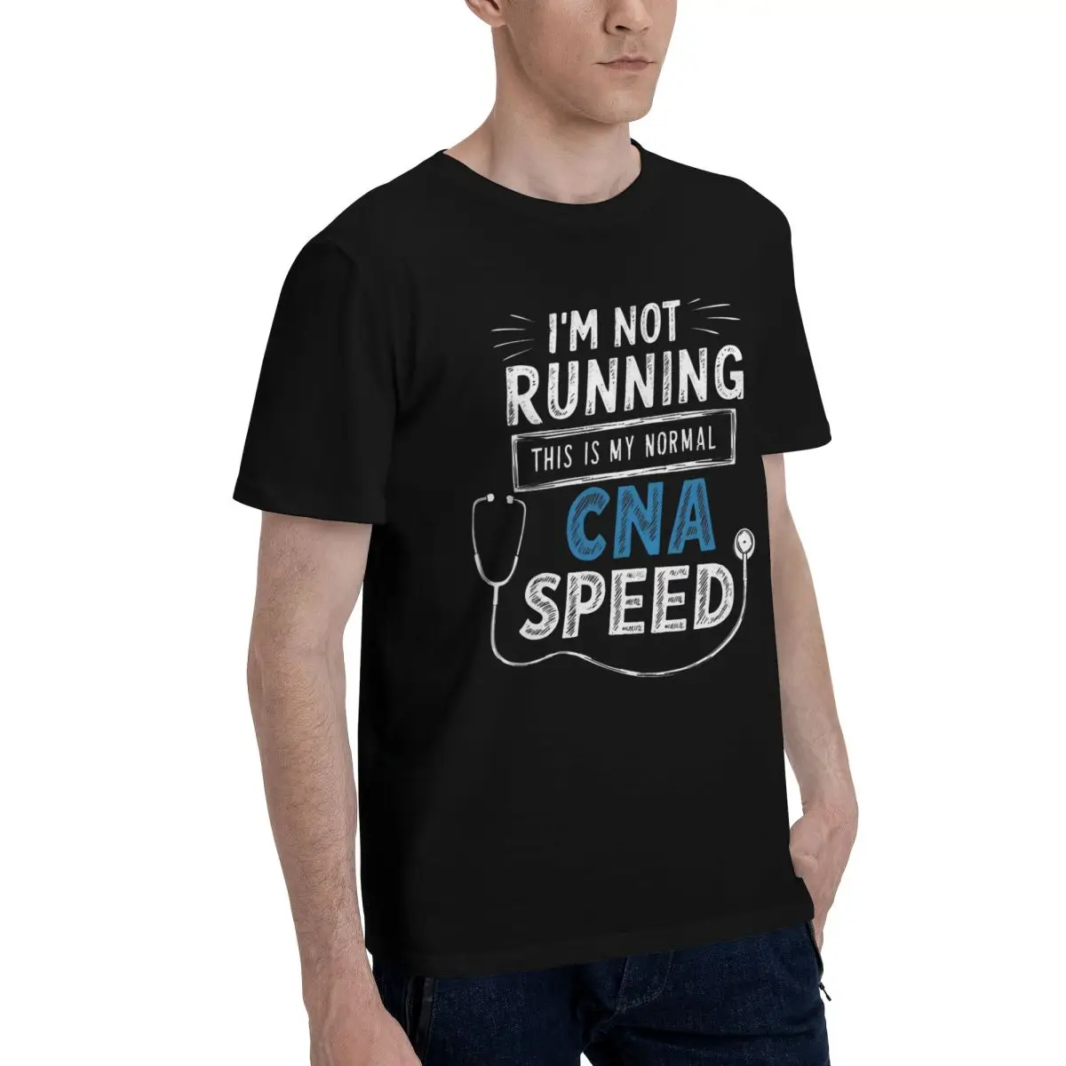 Campaign CNA Speed Humor Tee T-shirts Title Creative Vintage Leisure Eur Size