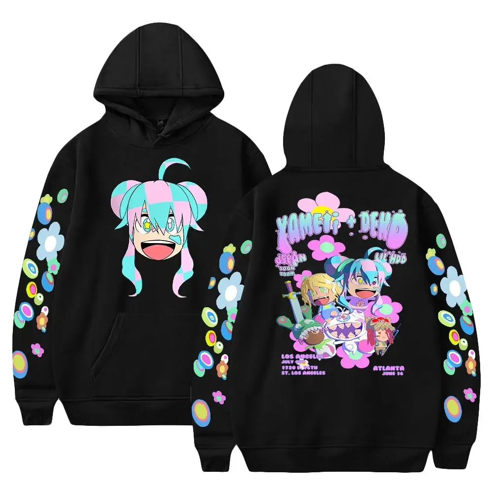 VTuber Yameii Hoodie para homens e mulheres, manga comprida, suéter unissex com capuz, Harajuku Streetwear, estilo casual, roupas da moda