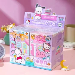 Nowa Kawali Sanrio moja melodia Kuromi naklejki gry cicha książka zabawna DIY domowej roboty melodia książki dziewczyny Anime zabawki prezentowe dla prezenty dla dzieci