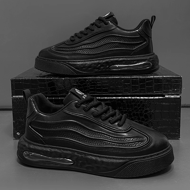 

Men's Chunky Sneakers Autumn New Casual Shoes Air Cushion Sport Running Shoes for Men Heighing Increased Shoes Zapatillas Hombre