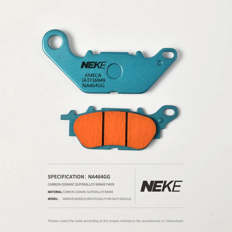 NEKE Carbon Ceramic Brake Pads for Yamaha NMAX 155 NMAX150 Honley HD1 HD2 HD3 Lexmoto Aspire 125