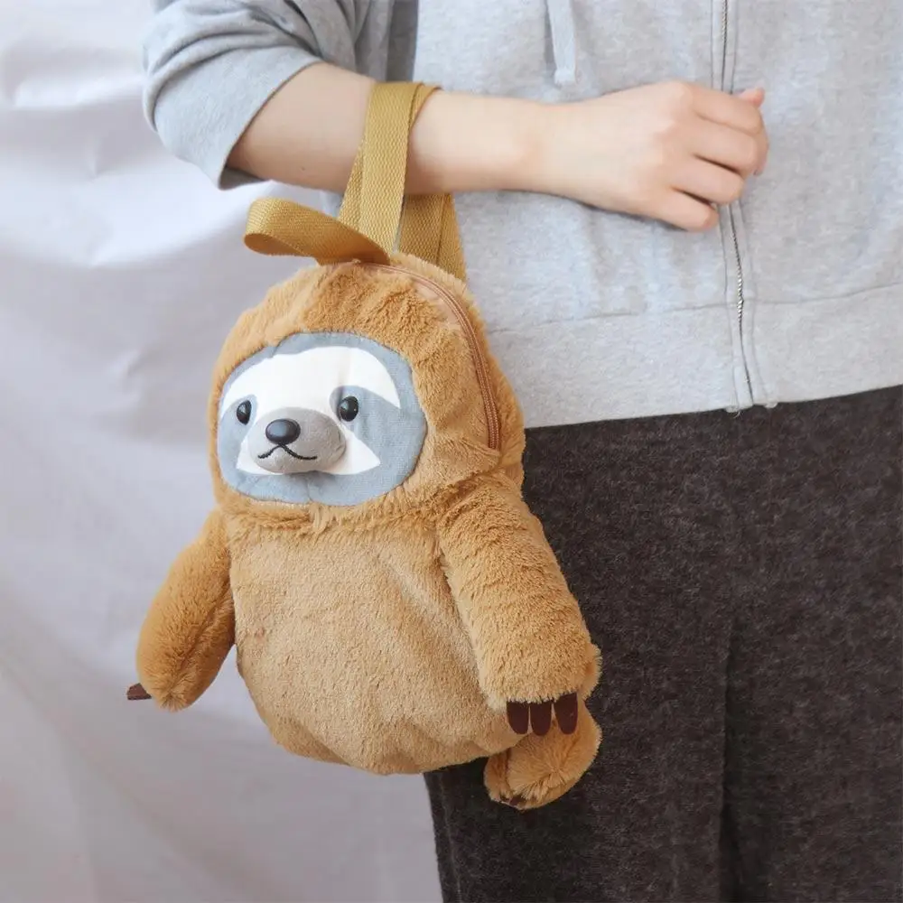 Mochila de perezoso de peluche, Koala de perezoso, mochila de animales de Koala de perezoso realista esponjoso, mochila de felpa de Koala de perezoso de dibujos animados Ins