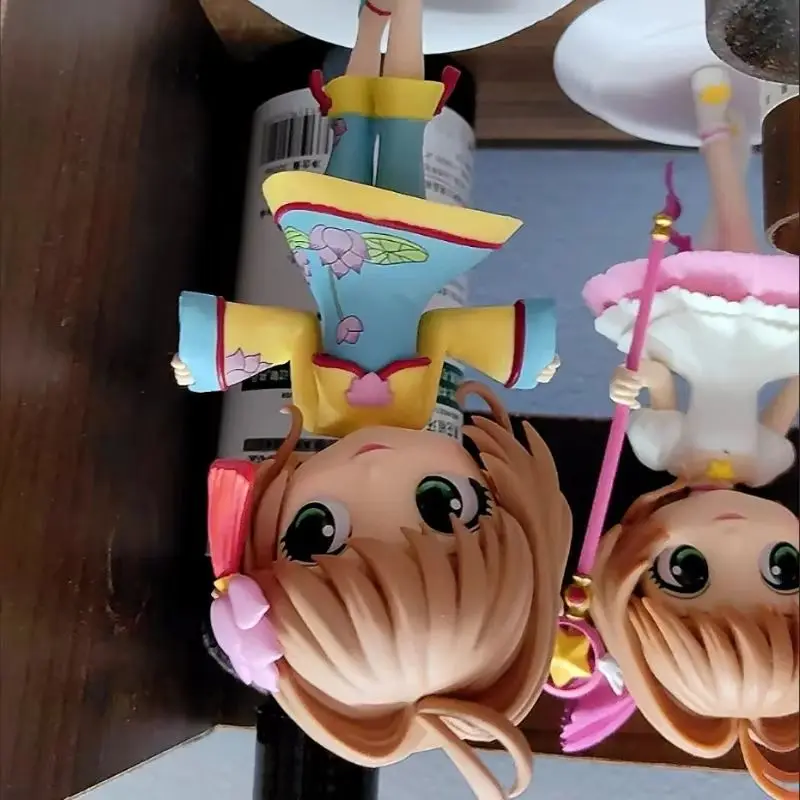 

Bandai Banpresto Q Posket KINOMOTO SAKURA Lotus Costume Anime Figure Desktop Ornaments Children's Gifts Model Trendy Play Doll